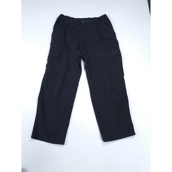5.11 Tactical Series Pants‎ Mens 36 Black Ripstop Utility Cargo Law Enforcement - Picture 1 of 13